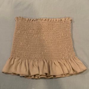 Brown tube top, XS, Forever 21